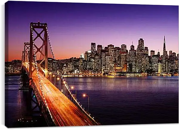 Постер на подрамнике - Вечерний мост