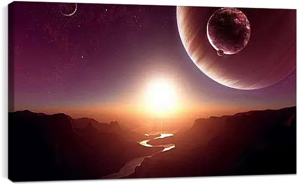 Постер на подрамнике - Космос