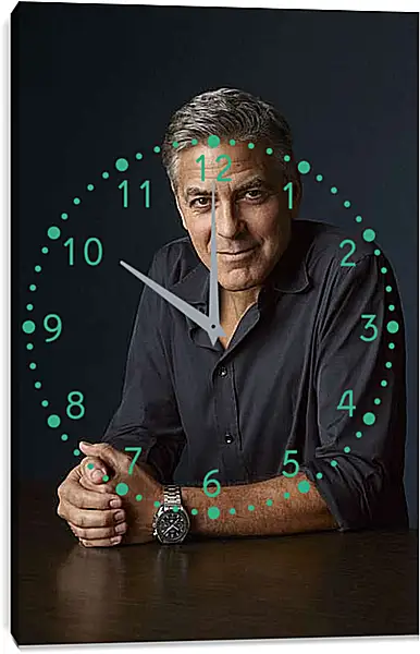 Часы картина - Джордж Клуни. George Clooney