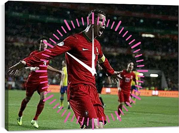 Часы картина - Гол Криштиану Роналду