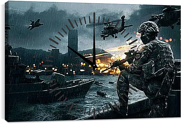 Часы картина - Battlefield 4