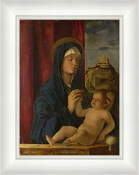 Картина в раме - The Virgin and Child. Джованни Беллини