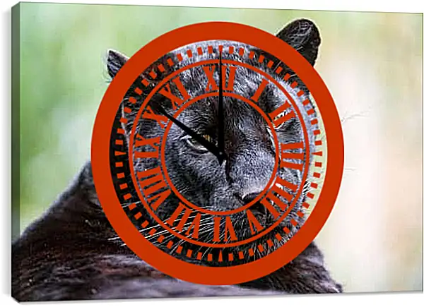 Часы картина - Пантера