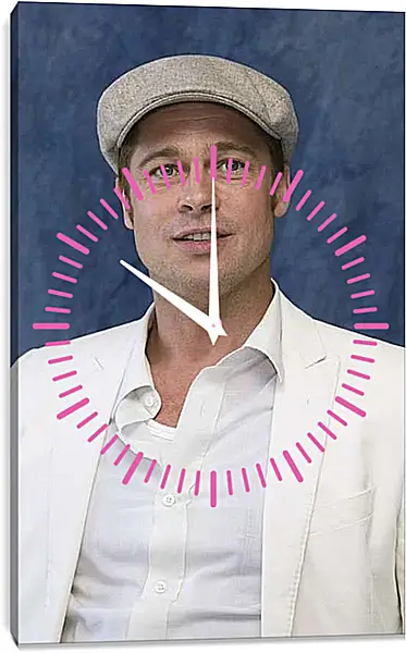 Часы картина - Брэд Питт. Brad Pitt