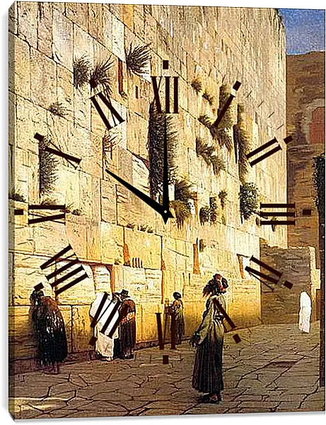 Часы картина - Solomons Wall Jerusalem. Жан-Леон Жером