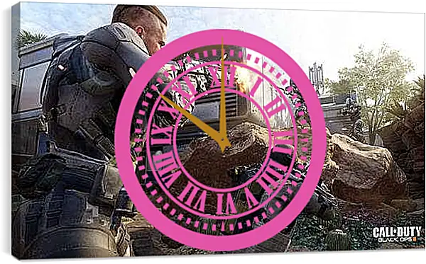 Часы картина - Call Of Duty: Black Ops III