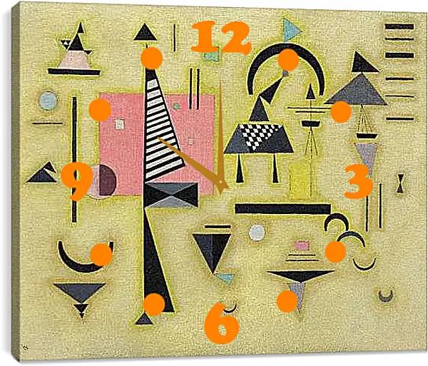 Часы картина - Неизвестно. Кандинский Василий