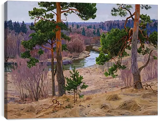 Постер на подрамнике - Сосновое семейство