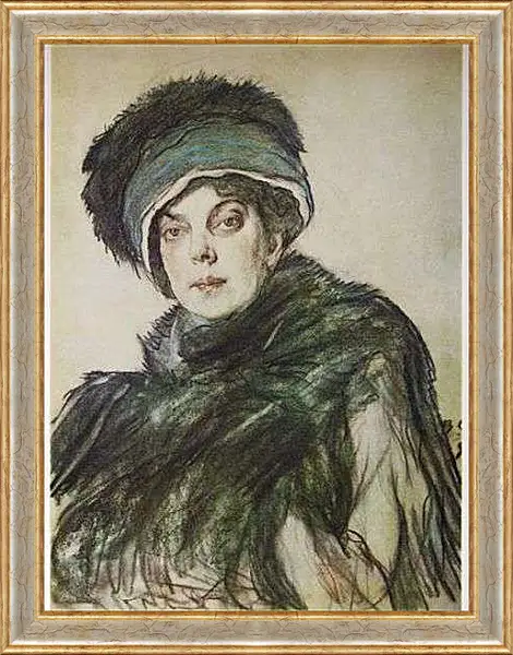 Картина в раме - Портрет кн. Валентин Александрович Серов