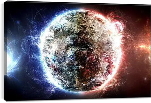 Постер на подрамнике - Рождение планеты
