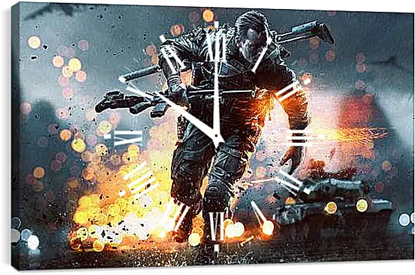 Часы картина - Battlefield 4