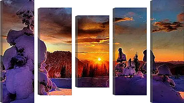 Модульная картина - Зима