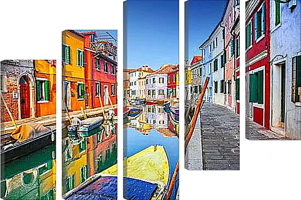 Модульная картина - Яркая Венеция