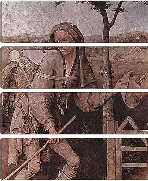 Модульная картина - Der Landstreicher. Блудный сын. Иероним Босх
