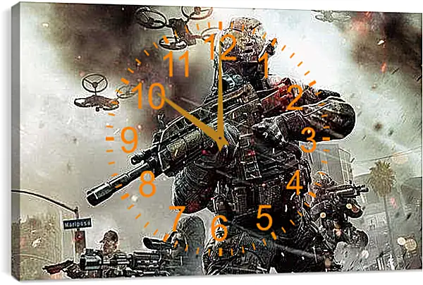 Часы картина - Call Of Duty: Black Ops II
