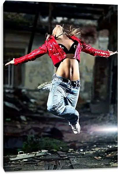 Постер на подрамнике - В прыжке