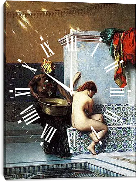 Часы картина - Turkish bath. Жан-Леон Жером