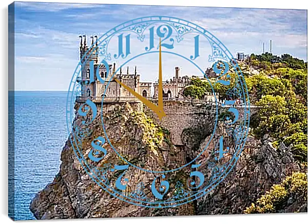 Часы картина - Ласточкино гнездо. Крым