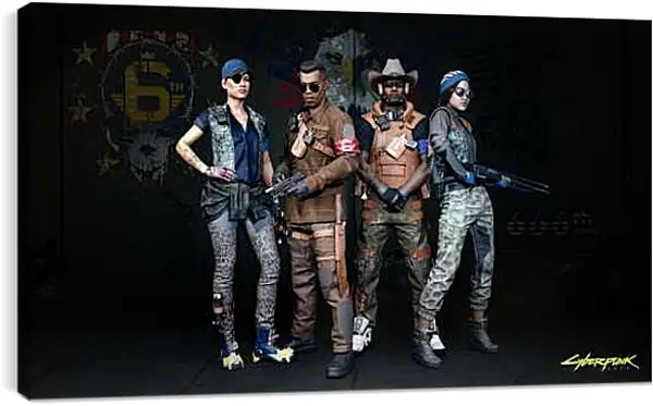 Постер на подрамнике - Cyberpunk 2077