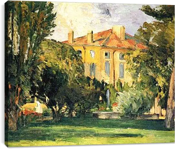 Постер на подрамнике - Le Jas de Bouffan (vers). Поль Сезанн