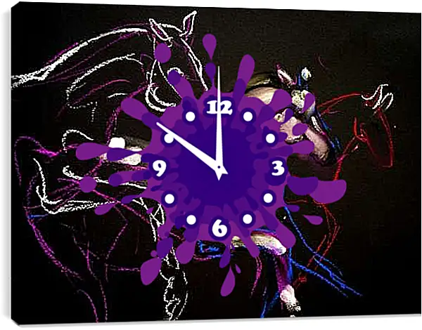 Часы картина - В движении