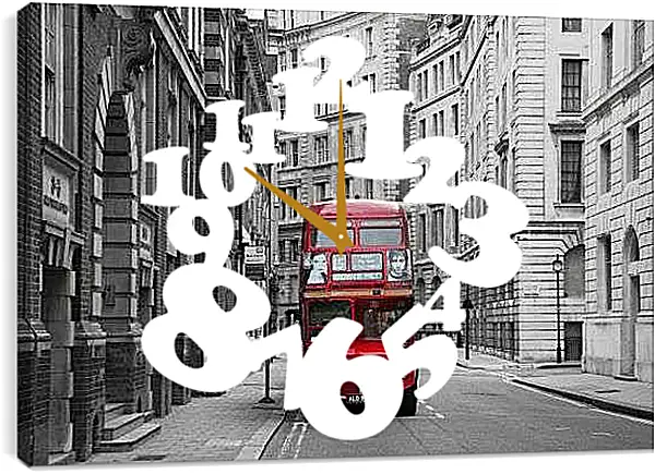 Часы картина - Улица Лондона