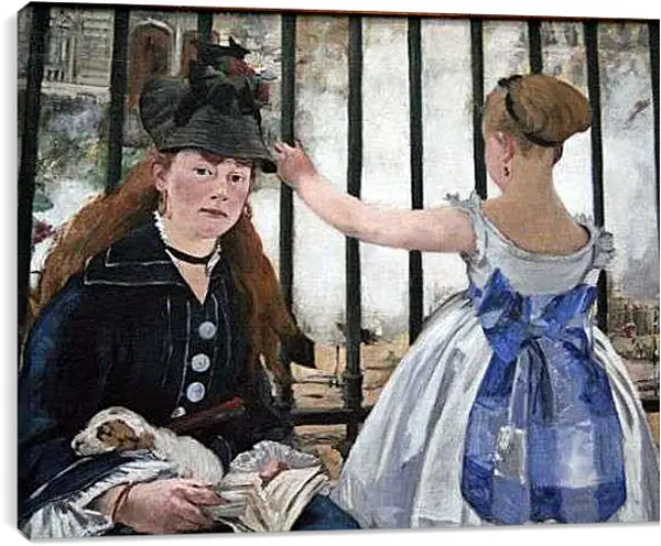 Постер на подрамнике - The Railway. Эдуард Мане