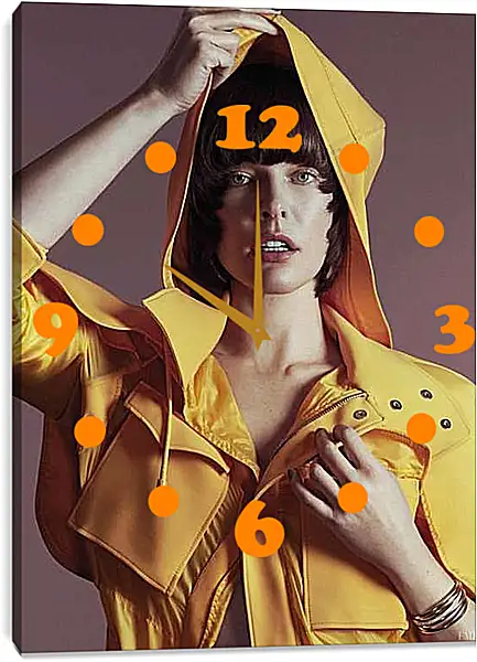 Часы картина - Милла Йовович. Milla Jovovich