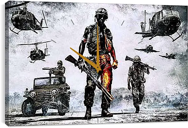 Часы картина - Battlefield: Bad Company 2