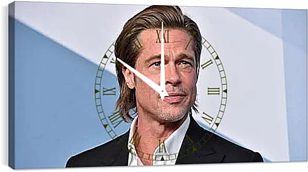Часы картина - Брэд Питт. Brad Pitt