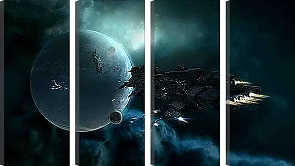 Модульная картина - Космос