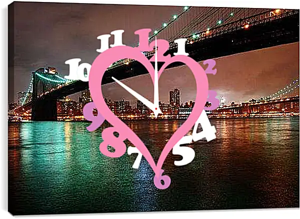 Часы картина - Нью-Йорк