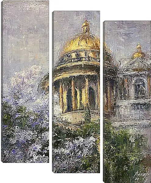 Модульная картина - Исаакиевский собор весной