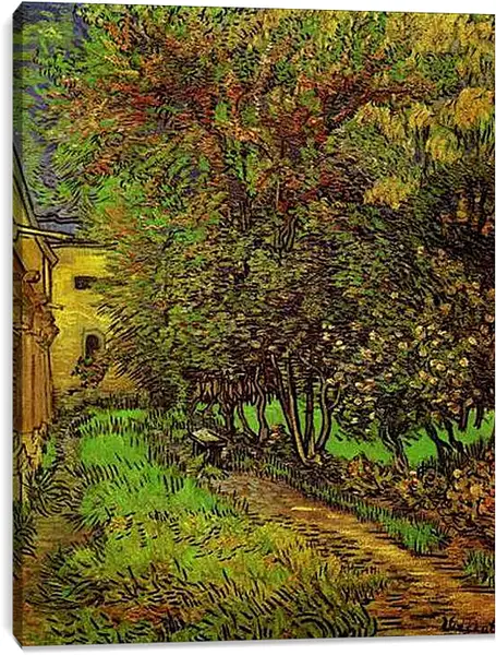 Постер на подрамнике - The Garden of Saint-Paul Hospital. Винсент Ван Гог