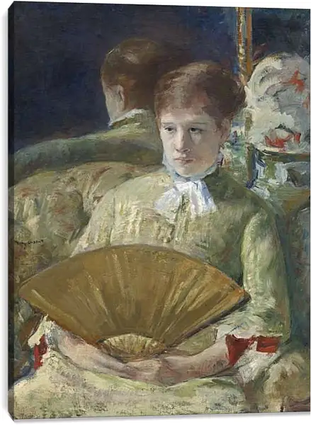 Постер на подрамнике - Miss Mary Ellison. Кэссетт (Кассатт) Мэри Стивенсон