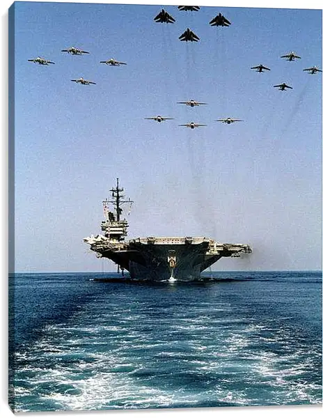 Постер на подрамнике - Авианосец