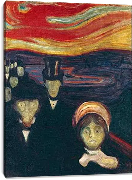 Постер на подрамнике - Anxiety. Эдвард Мунк