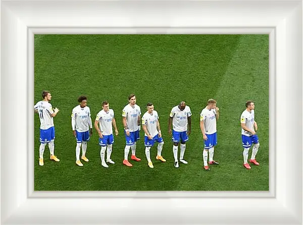 Картина в раме - Перед матчем. ФК Динамо Москва. FC Dynamo Moscow