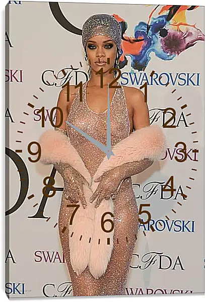 Часы картина - Рианна. Rihanna
