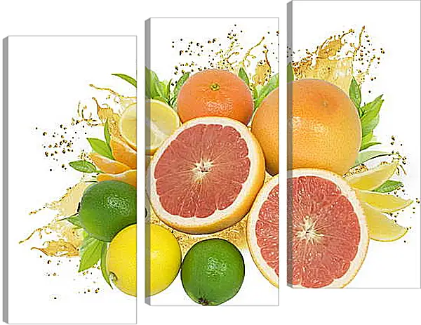 Модульная картина - Разнообразие фруктов