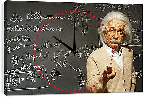 Часы картина - Albert Einstein - Альберт Эйнштейн
