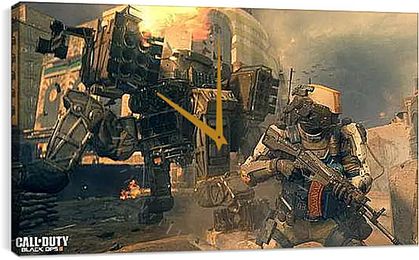 Часы картина - Call Of Duty: Black Ops III