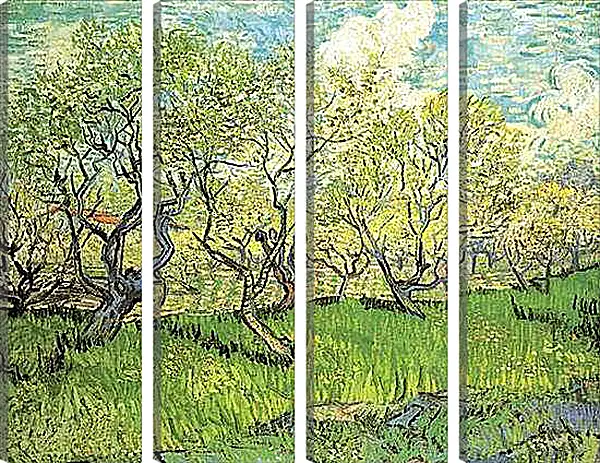 Модульная картина - Orchard in Blossom 2. Винсент Ван Гог