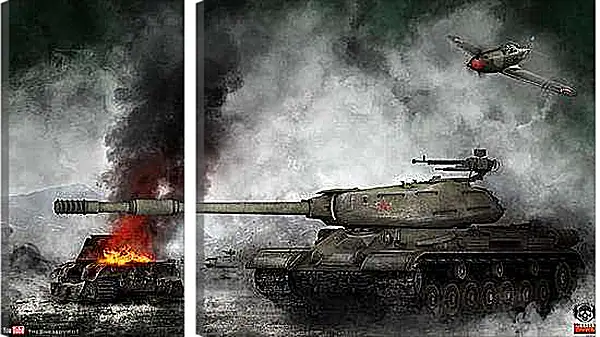 Модульная картина - World Of Tanks