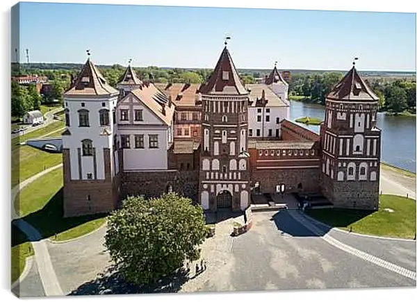 Постер на подрамнике - Мирский замок 2. Республика Беларусь