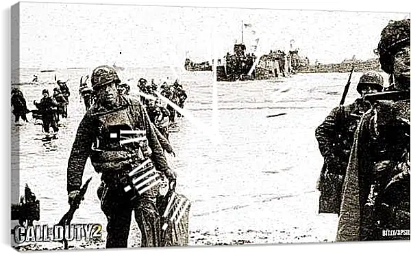 Часы картина - Call Of Duty 2