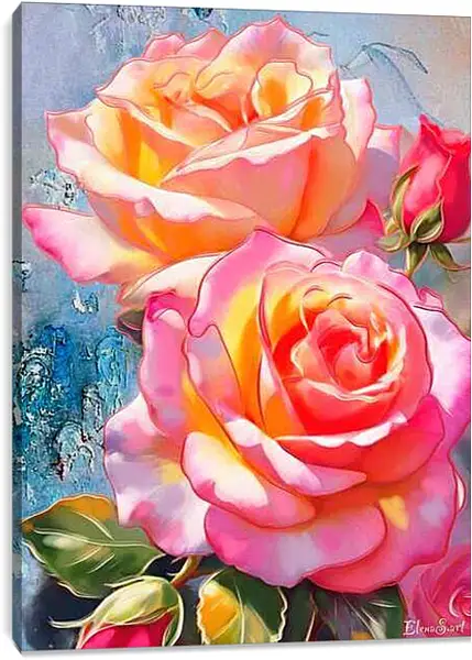 Постер на подрамнике - Flowers 28