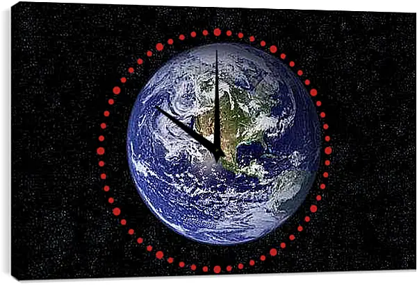 Часы картина - Космос