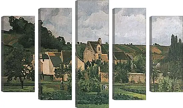 Модульная картина - Эрмитаж в Понтуазе. Камиль Писсарро