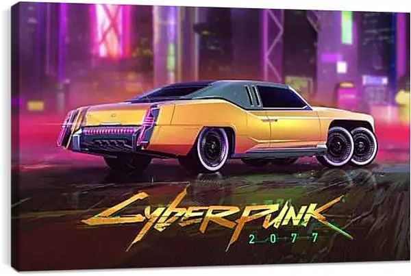 Постер на подрамнике - Cyberpunk 2077